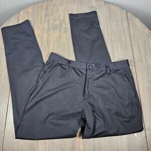 Rhone Mens 34 Commuter Pants Slim Stretch Performance Travel Golf Black 6 Pocket